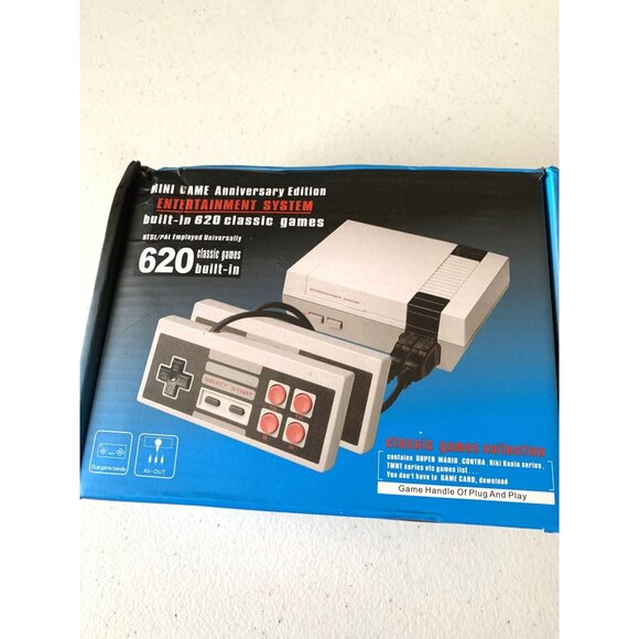Classic Mini Retro Game Console W/ Control 620 Built-In Games AV Output Plug & P - Picture 1 of 2